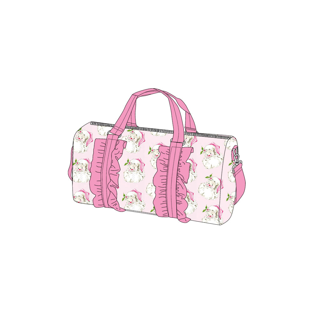 preorder BA0311 Christmas Santa pink ruffles bag