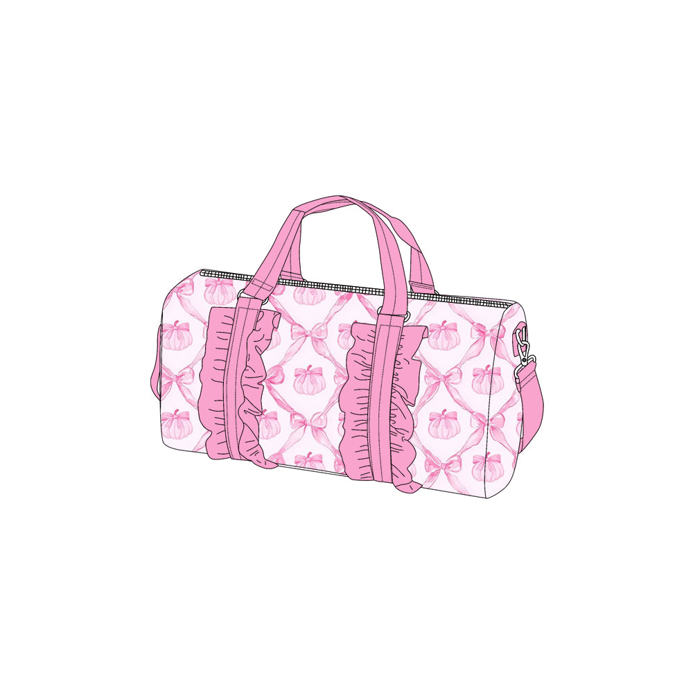 preorder BA0312 pink bows coquette bows ruffles bag