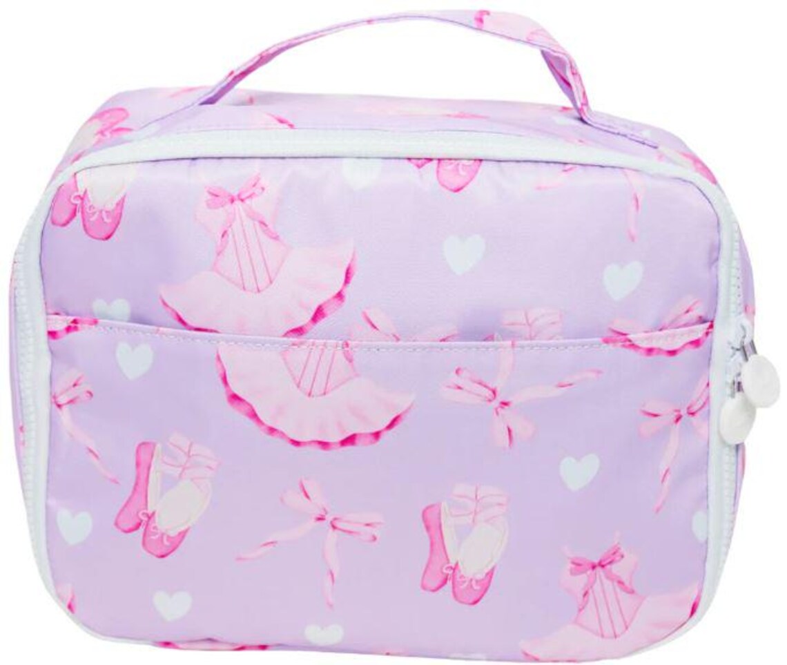 preorder BA0345 dace girl dance shoe pink bows lunchbox