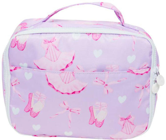 preorder BA0345 dace girl dance shoe pink bows lunchbox
