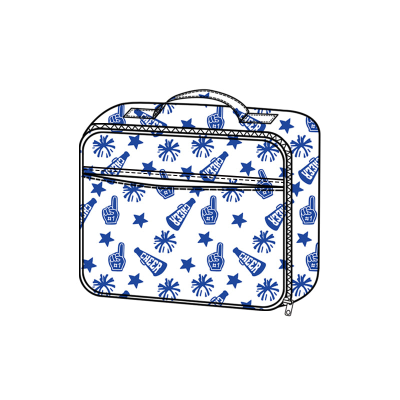 preorder BA0357 cheer star blue lunchbox lunch bag
