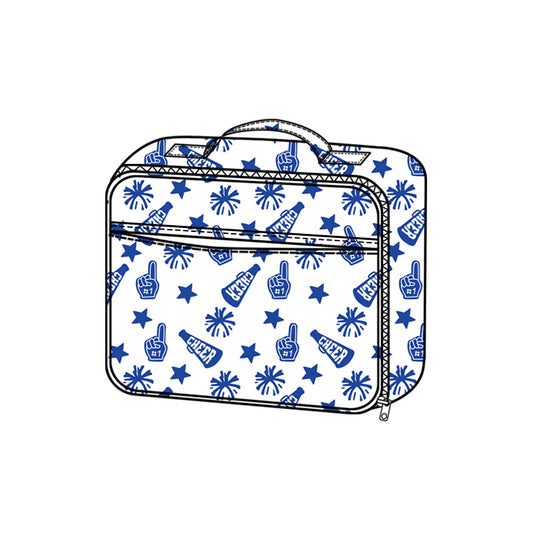preorder BA0357 cheer star blue lunchbox lunch bag
