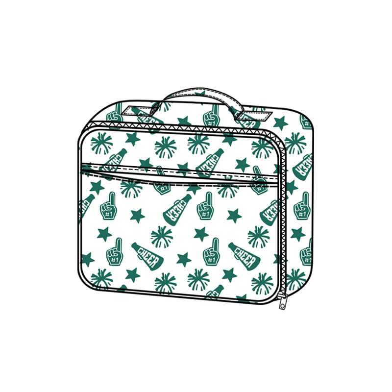 preorder BA0358 cheer star green lunchbox lunch bag