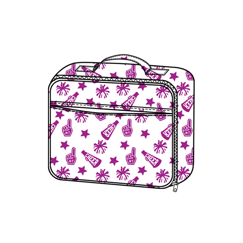 preorder BA0359 cheer star green lunchbox lunch bag