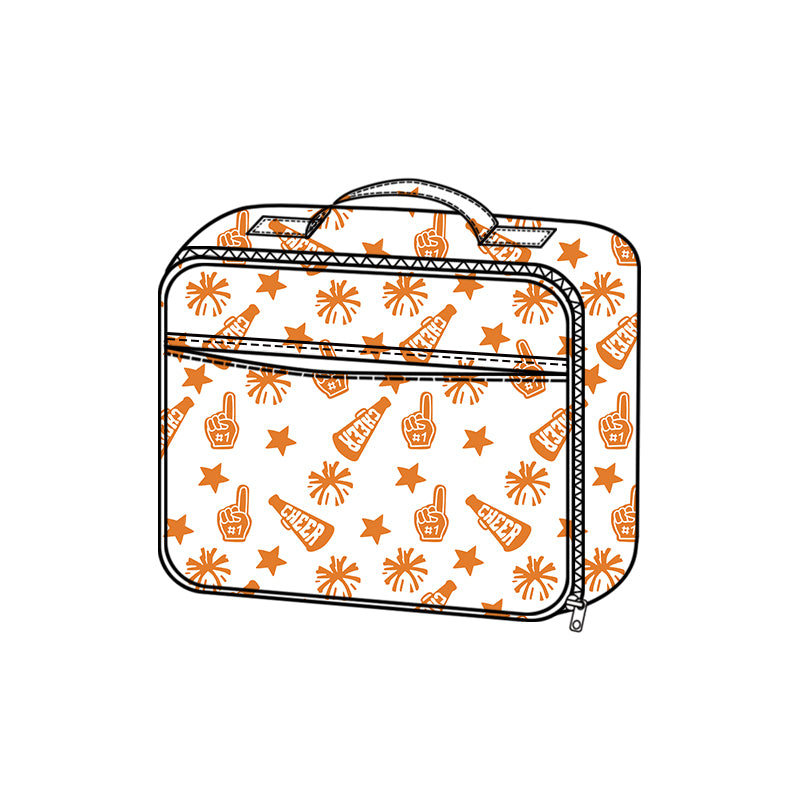 preorder BA0360 cheer star orange lunchbox lunch bag