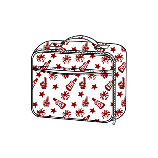 preorder BA0361 cheer star maroon lunchbox lunch bag