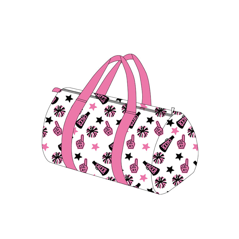 preorder BA0371 cheer star hot pink black bag