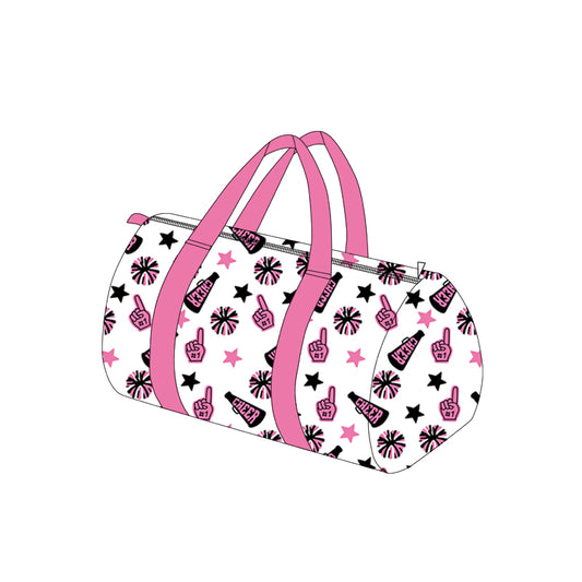 preorder BA0371 cheer star hot pink black bag