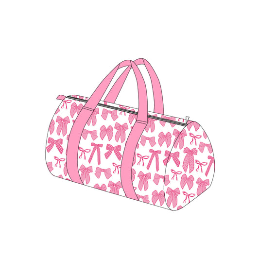 preorder BA0388 Pink Bows Duffle Bag