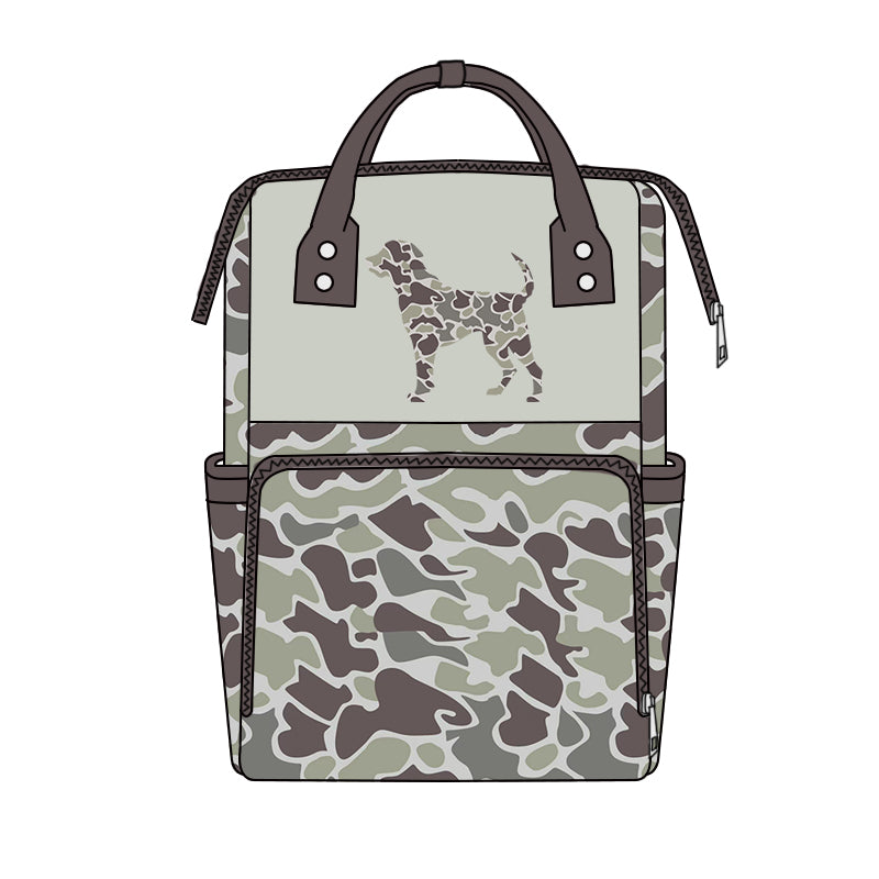 preorder BA0403 Camo Dog Diaper Bag