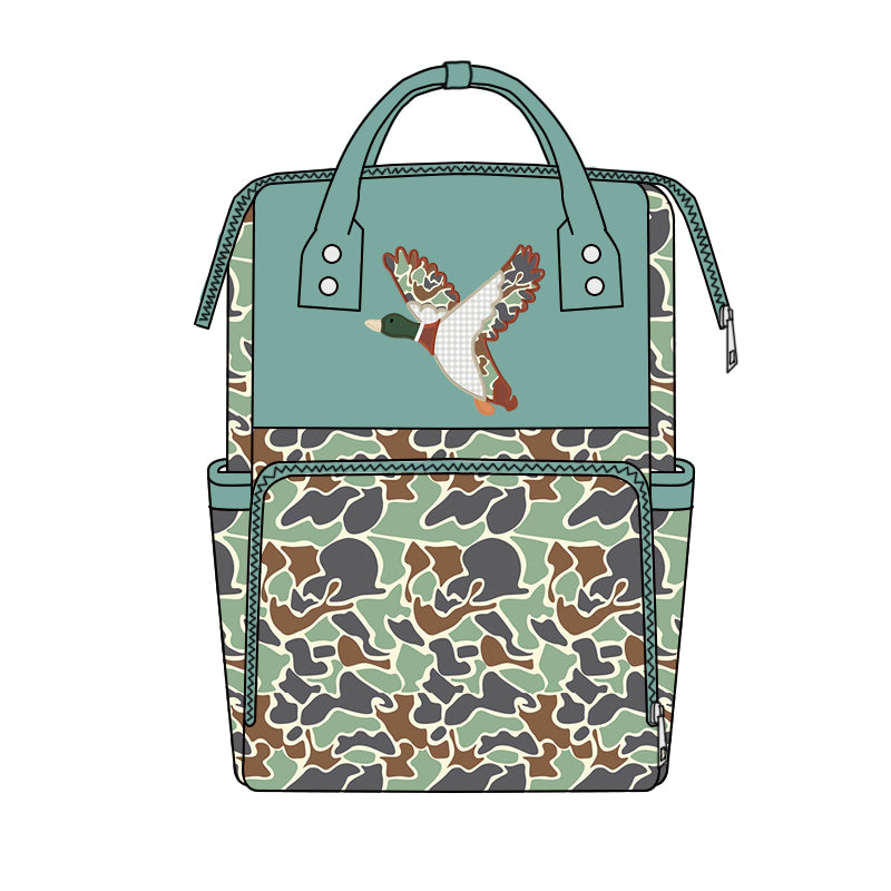 preorder BA0404 Camo Mallard Duck Diaper Bag