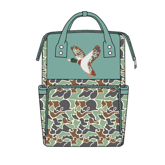 preorder BA0404 Camo Mallard Duck Diaper Bag