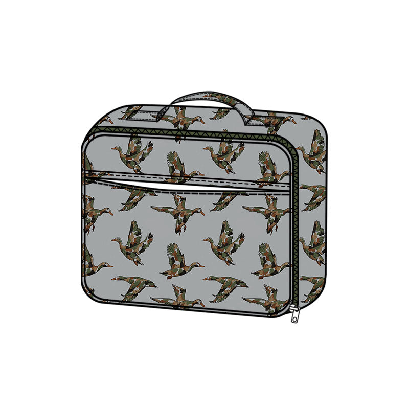 preorder BA0447 Camo Mallard Duck Lunchbox Lunch Bag