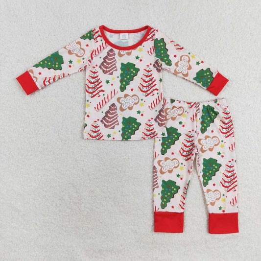 BLP0549 bamboo Christmas tree its the season long sleeve pants boys pajamas