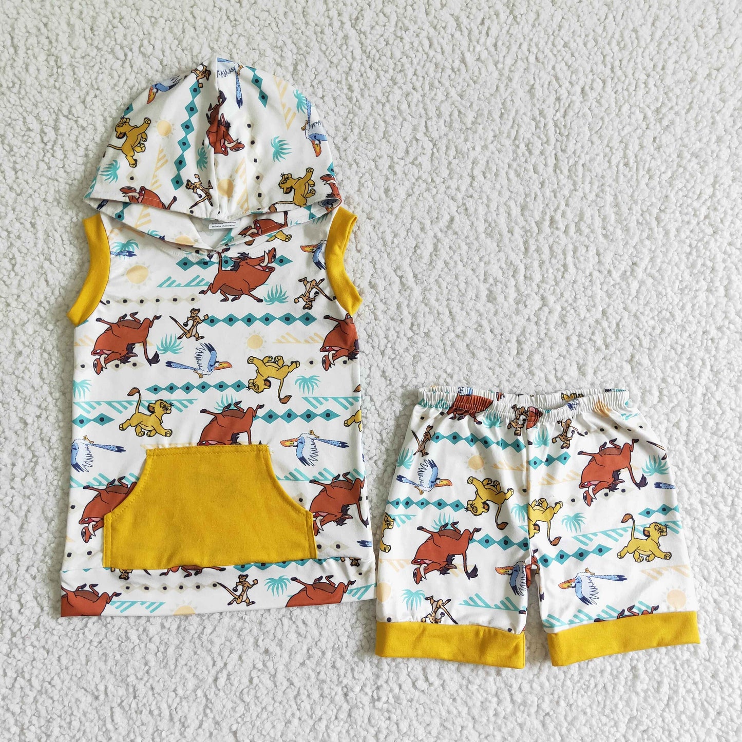 BSSO0039 Cartoon Hoodie Set
