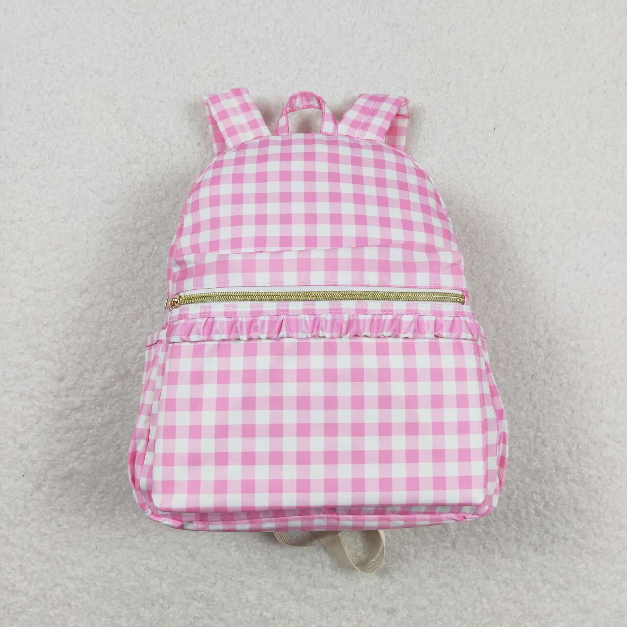 BA0086 Pink checkered Bag