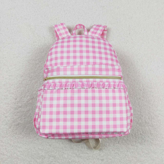 BA0086 Pink checkered Bag