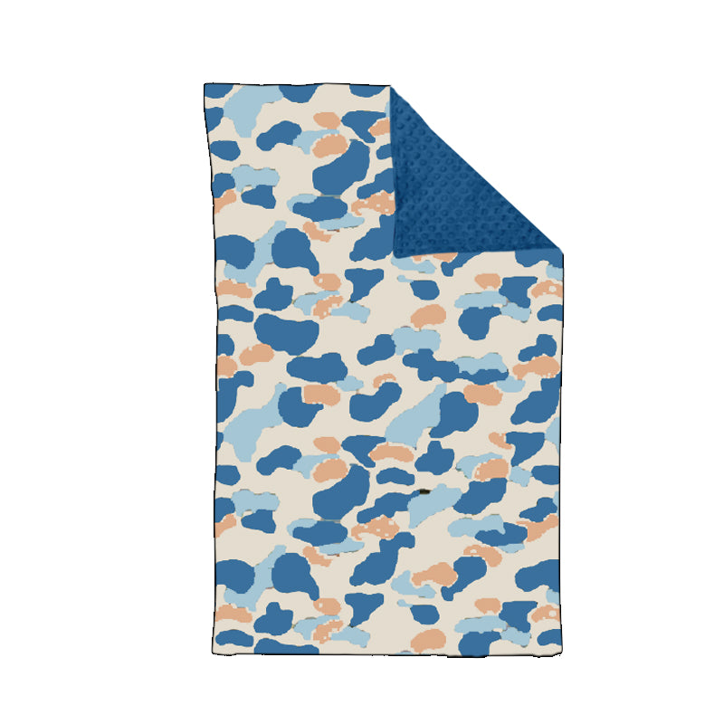 preorder BL0149 blue camo baby blanket