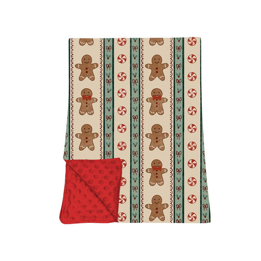 preorder BL0275 Christmas Gingerbread Man Baby Blanket