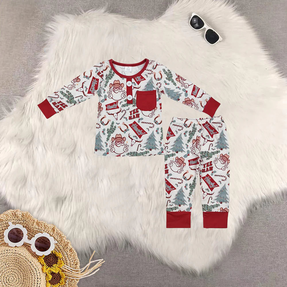 Western Christmas cactus Santa red RTS Sibling Clothes