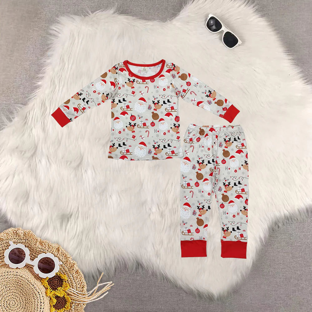 Christmas Santa deer pajamas RTS Sibling Clothes