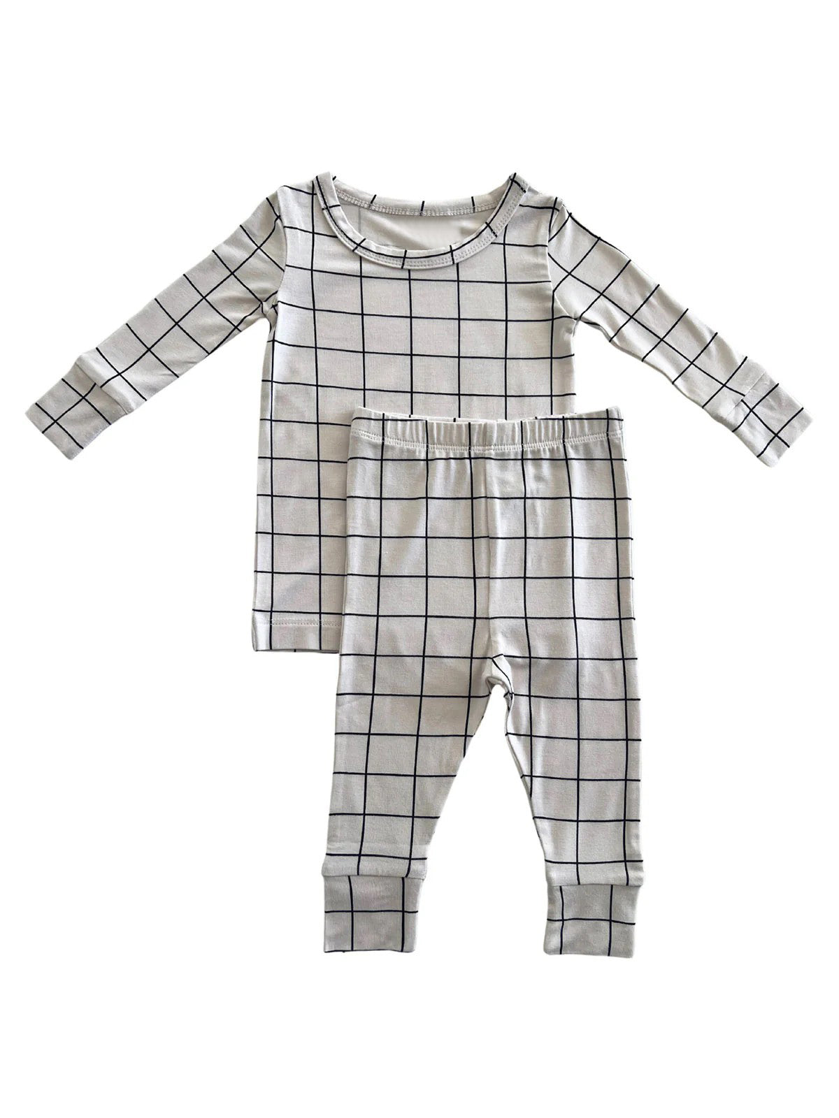 Preorder BLP0880 black checkered long sleeve pants boys pajamas
