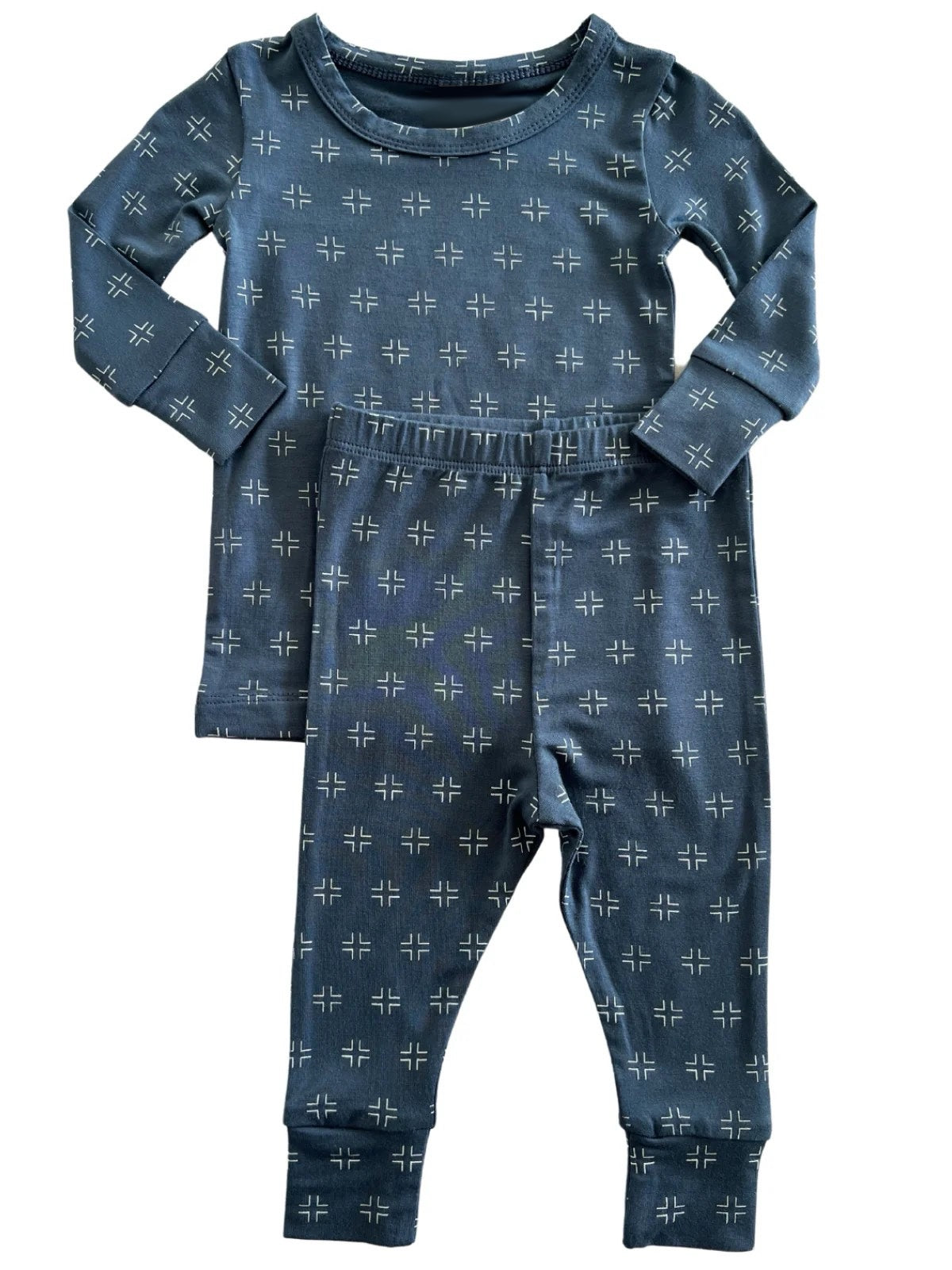 Preorder BLP0884 blue pattern long sleeve pants boys pajamas