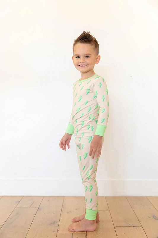 preorder BLP0954 green flash long sleeve pants boys pajamas