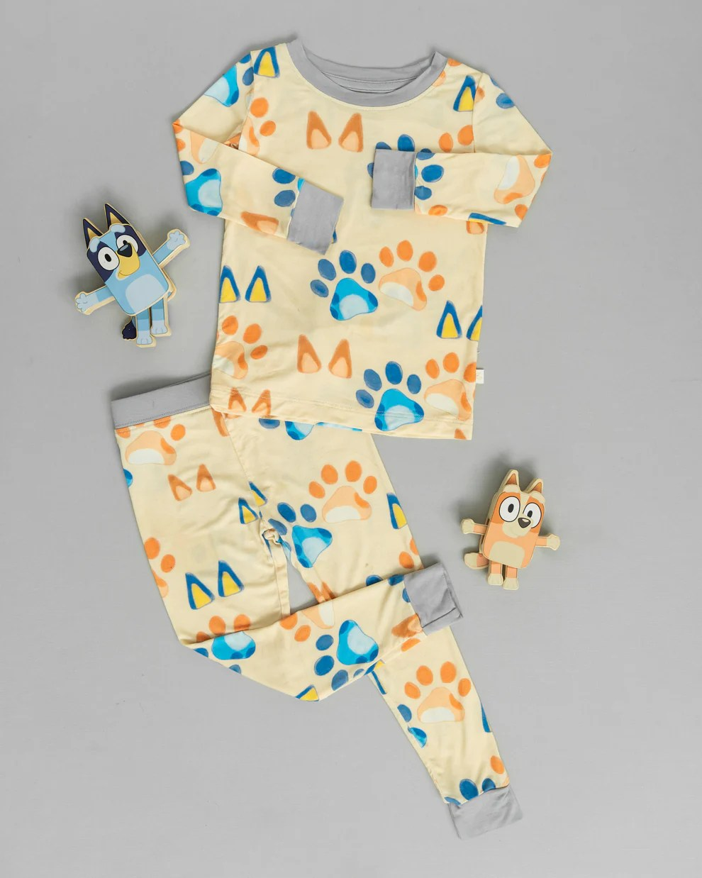 Preorder BLP0976 cartoon blue dog pow long sleeve pants boys pajamas