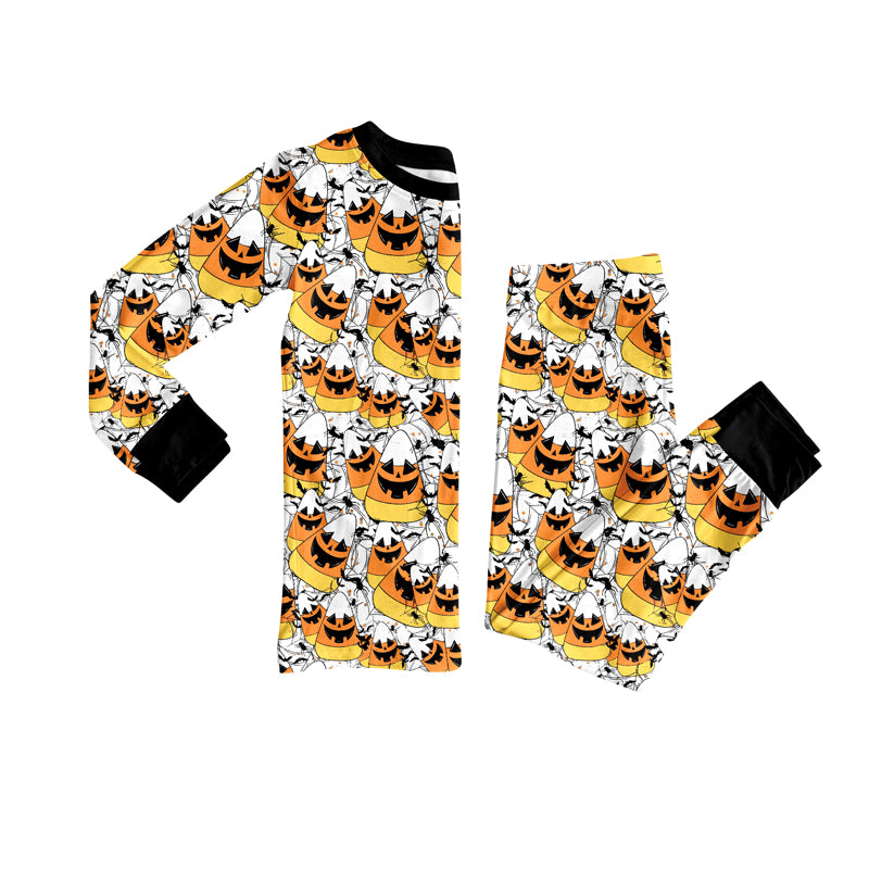 preorder BLP1211 Halloween smile corn candy long sleeve pants boys pajamas