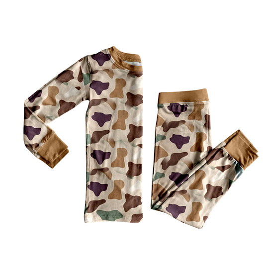 preorder BLP1398 Hunting Camo Long Sleeve Pants Boys Pajamas