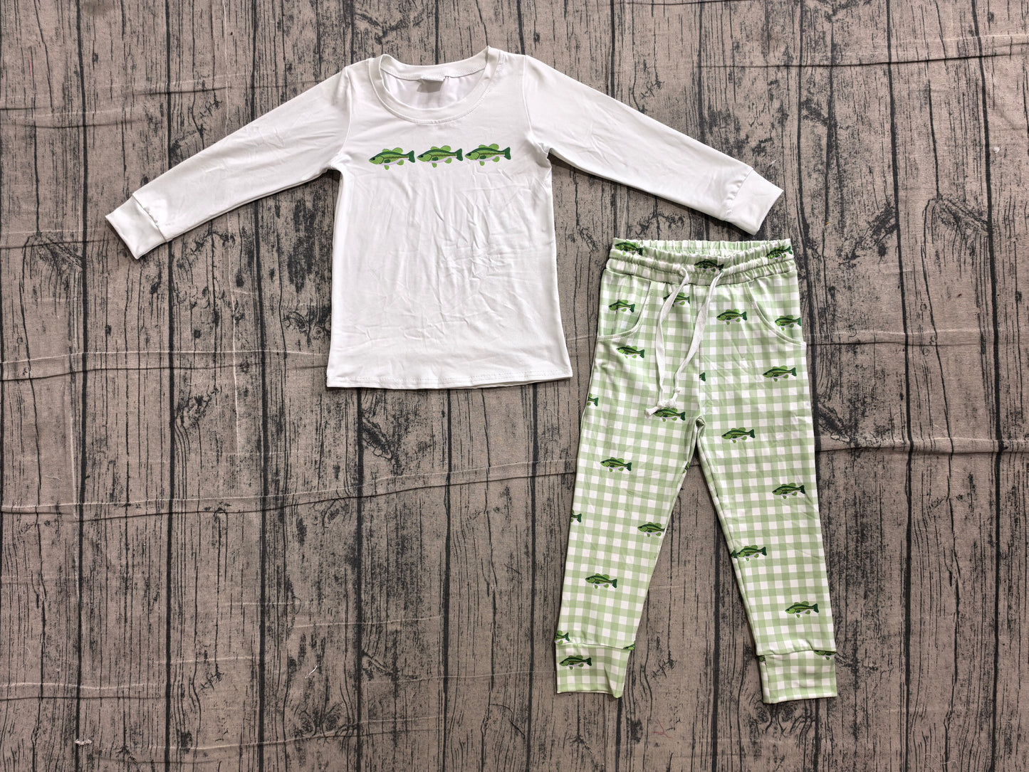preorder Samples BLP1425 Hunting Fishing Long Sleeve Pants Boys Set