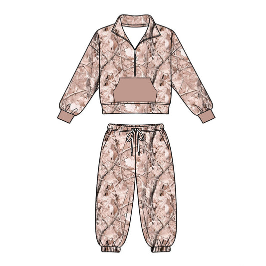 preorder BLP1429 Hunting Pocket Long Sleeve Pants Boys Set