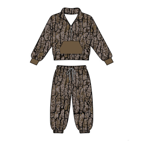 preorder BLP1430 Hunting Pocket Long Sleeve Pants Boys Set