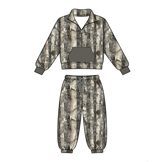 preorder BLP1431 Hunting Pocket Long Sleeve Pants Boys Set