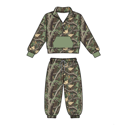 preorder BLP1433 Hunting Pocket Long Sleeve Pants Boys Set