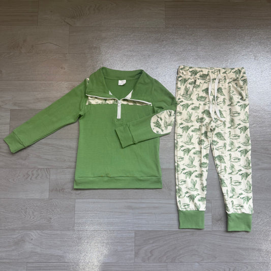 preorder Samples BLP1449 Hunting Mallard Zipper Long Sleeve Pants Boys Set