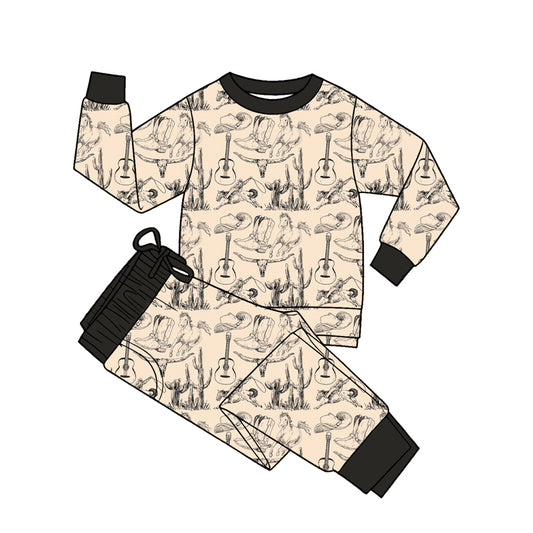 preorder BLP1468 Rodeo Long Sleve Pants Boys Set