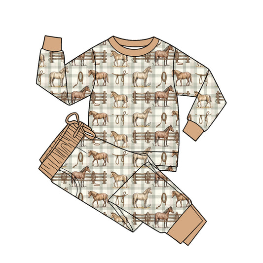 preorder BLP1469 Rodeo Long Sleve Pants Boys Set