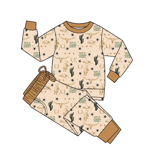 preorder BLP1471 Western Wild West Long Sleve Pants Boys Set