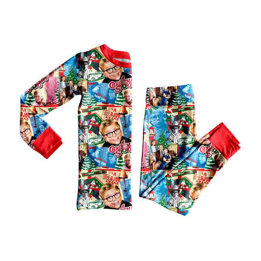 preorder BLP1503 Christmas Story Long Sleeve Pants Boys Pajamas