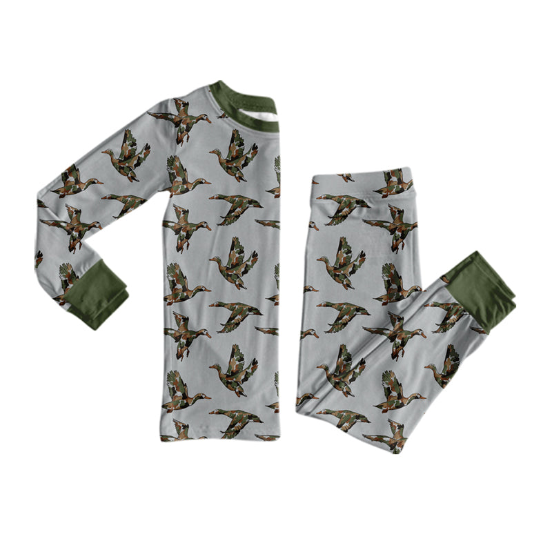 preorder BLP1538 Mallard Duck Long Sleeve Pants Boys Pajamas