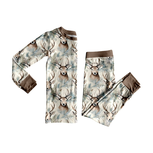 preorder BLP1621 Deer Long Sleeve Pants Boys Pajamas