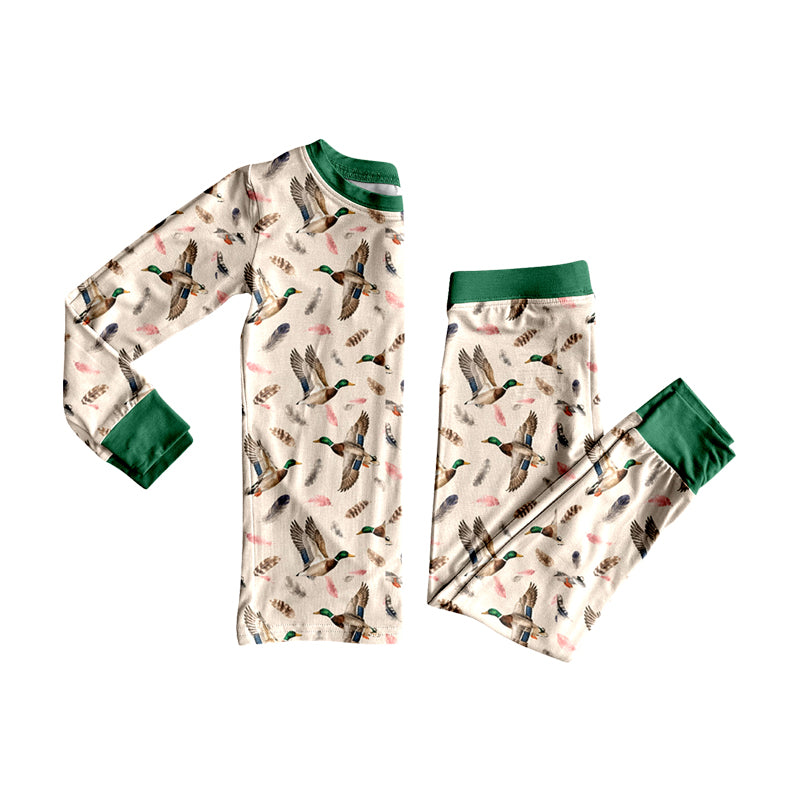 preorder BLP1622 Mallard Duck Long Sleeve Pants Boys Pajamas