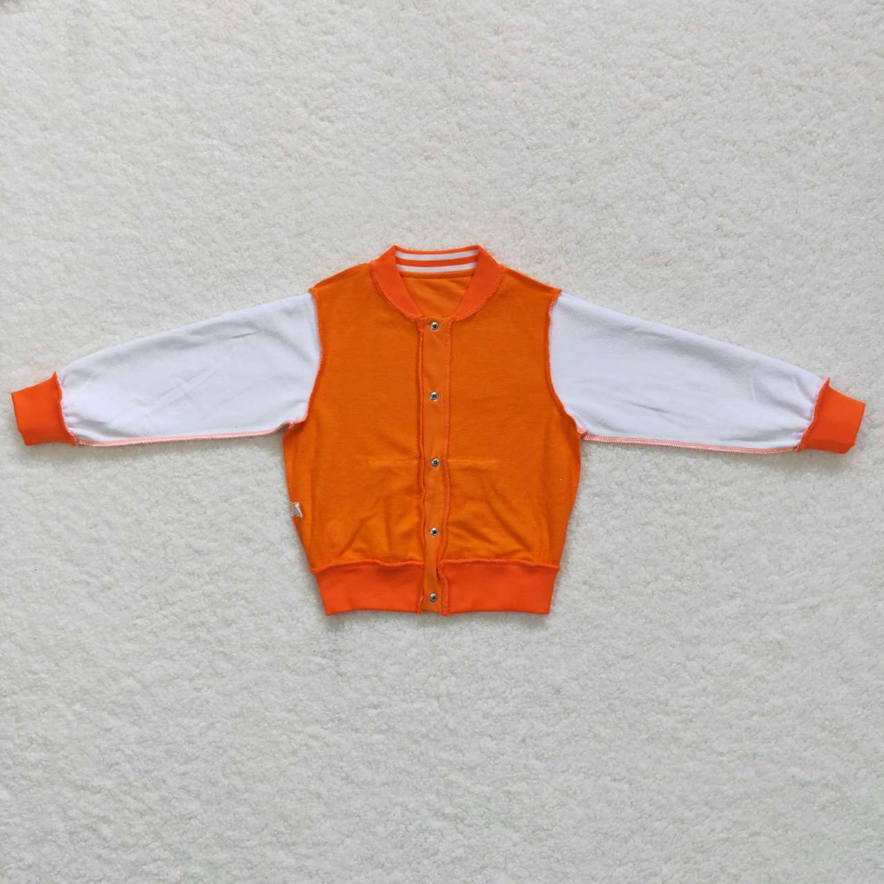 BT0268 Orange Long Sleeve Kids Coat