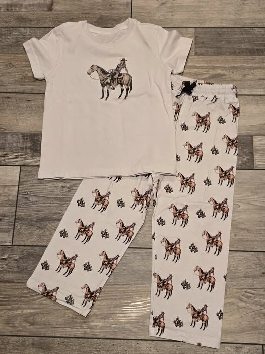 preorder BSPO0637 Western Rodeo Short Sleeve Pants Boys Set