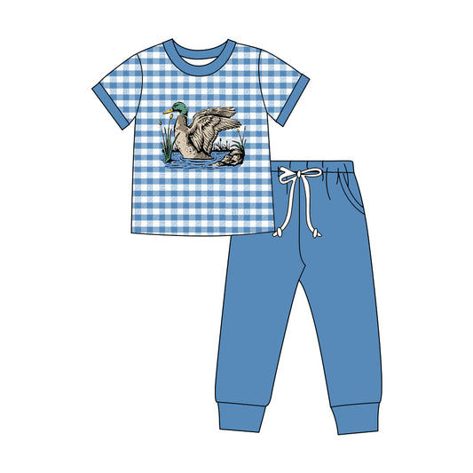 preorder BSPO0690 Hunting Mallard Duck Short Sleeve Pants Boys Set