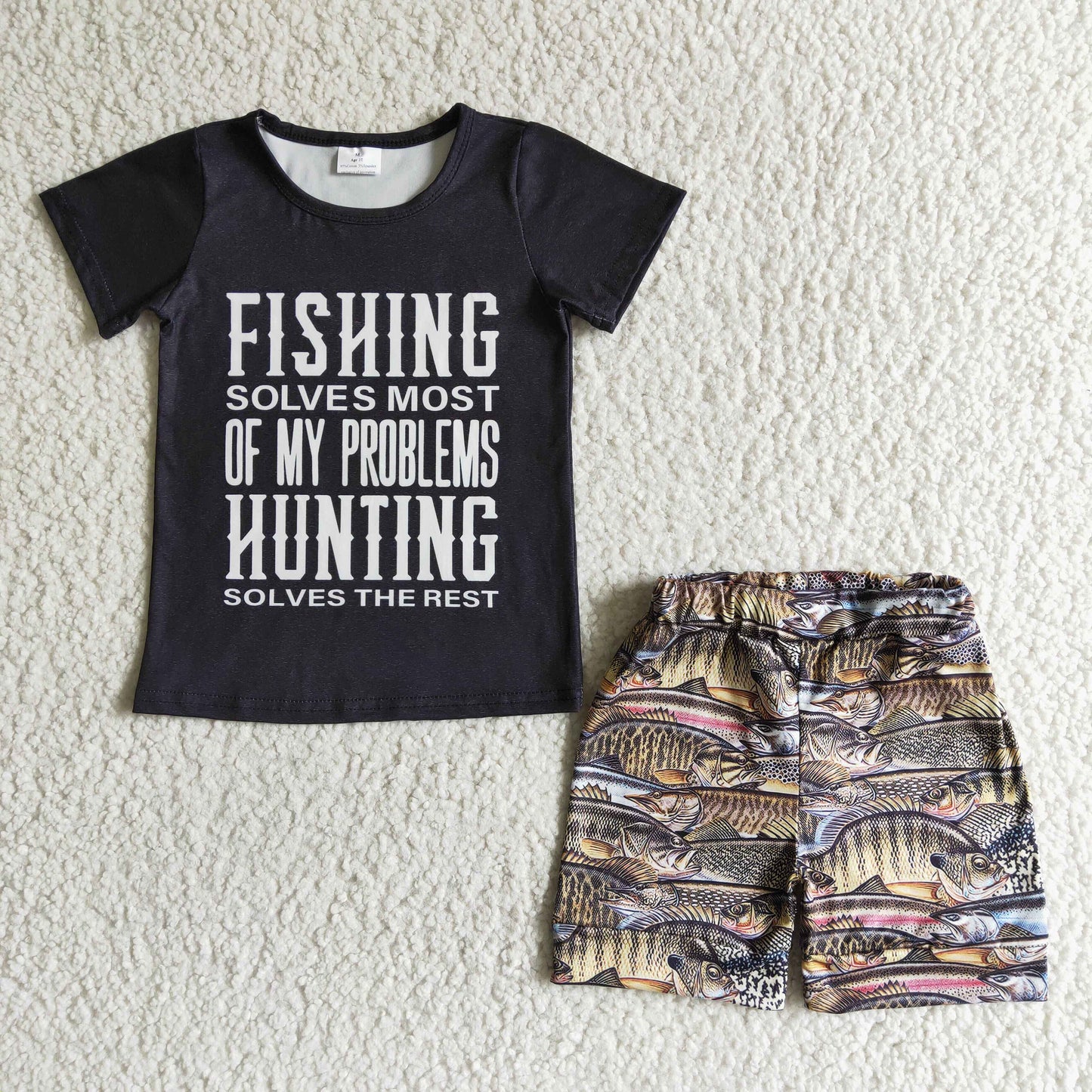 BSSO0012 Fishing Boys Summer Outfits