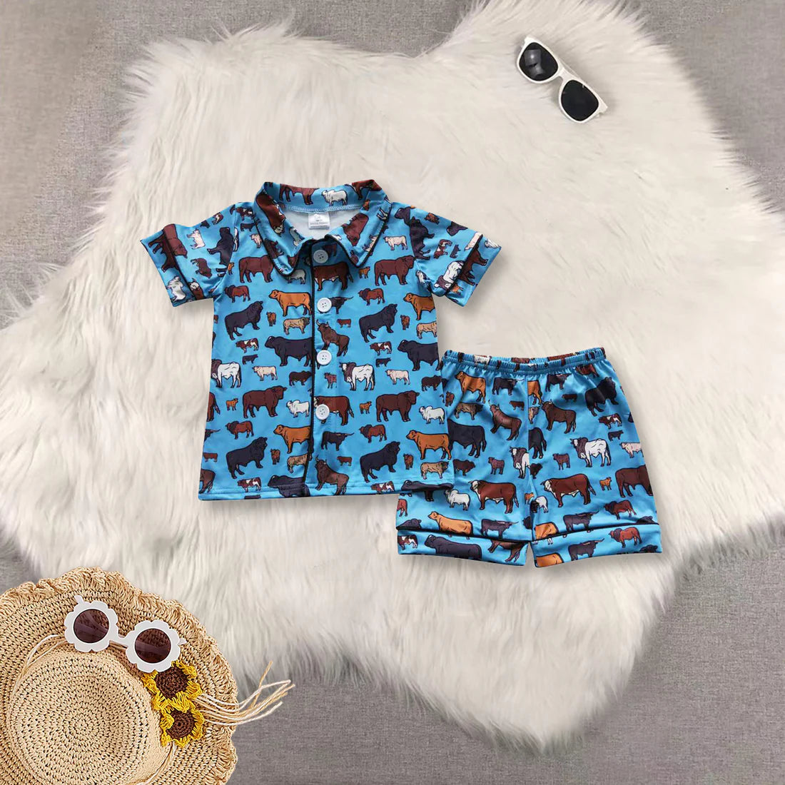 Western boys pajamas RTS Sibling Clothes