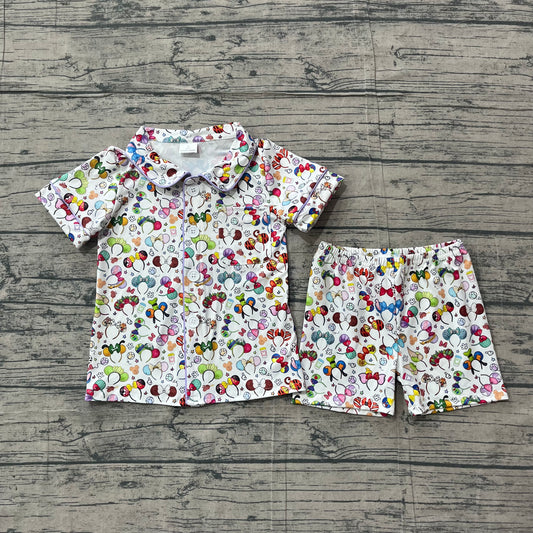 preorder Samples BSSO0816 cartoon M multi color short sleeve shorts boys pajamas